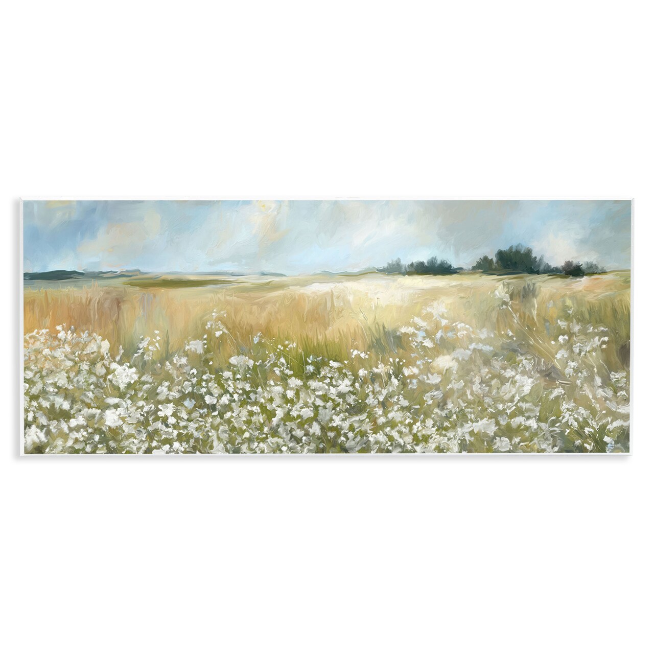 Stupell Industries Panoramic Prairie Horses Wall Plaque Art Design by Ramona Murdock